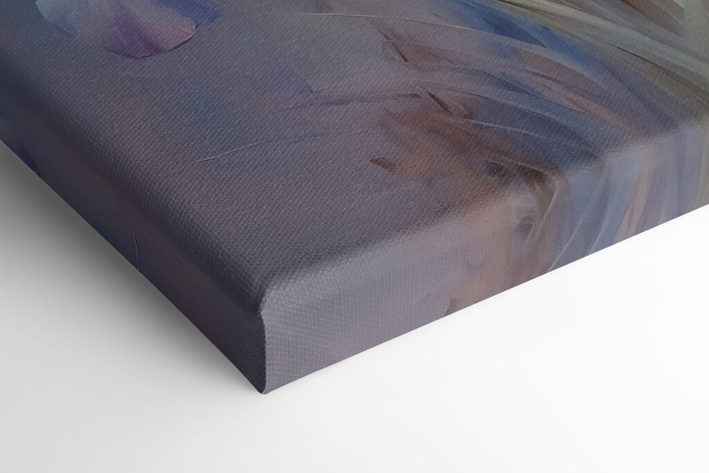 Painting of flowers on a surface