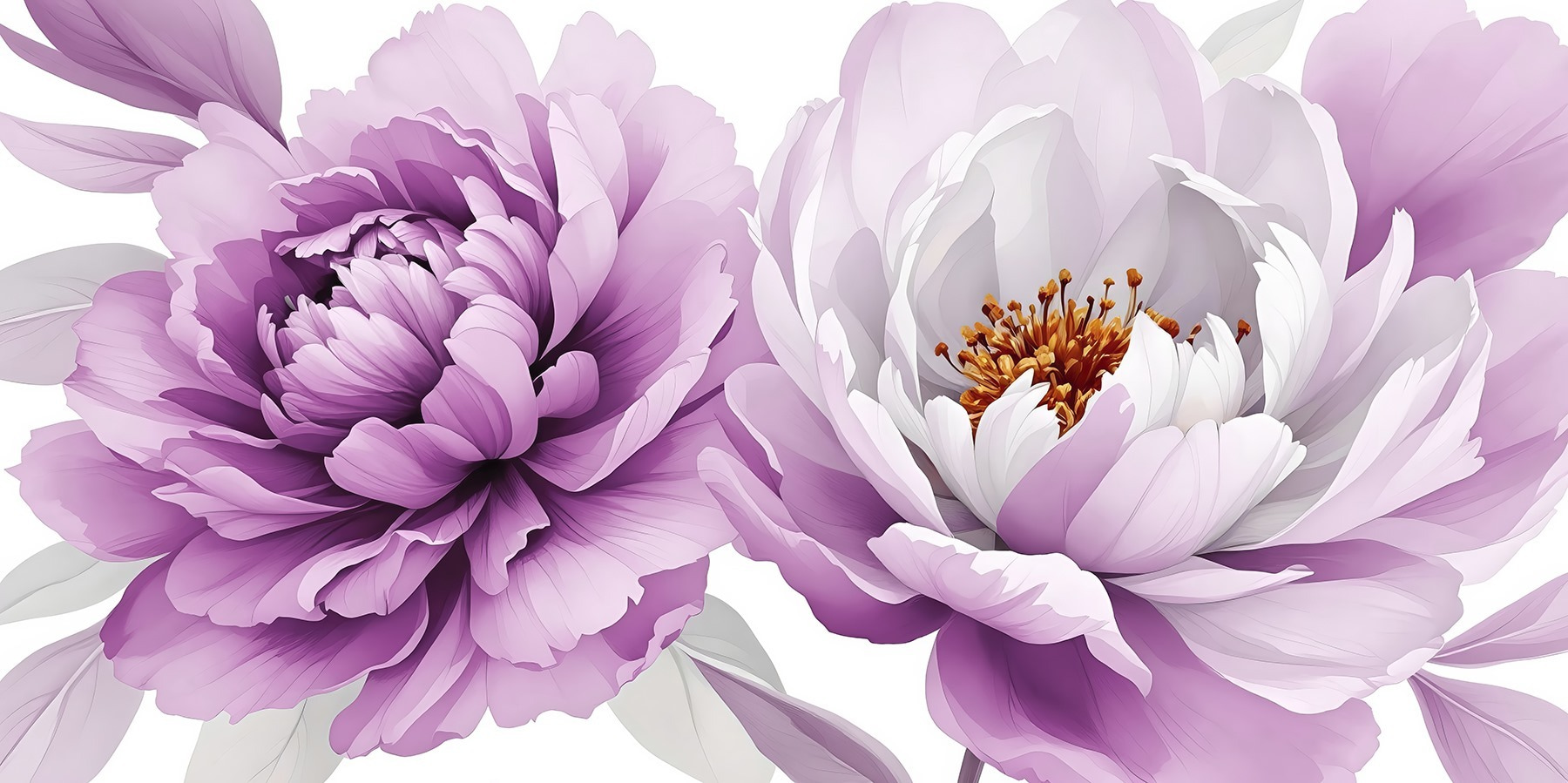 Beautiful blooms in soft colors