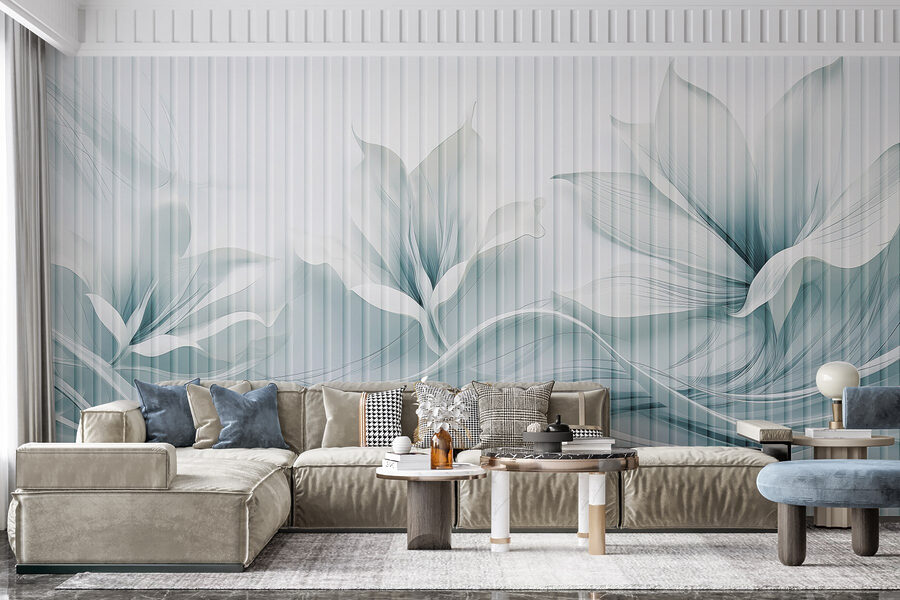 Design floral eteric în tonuri moi