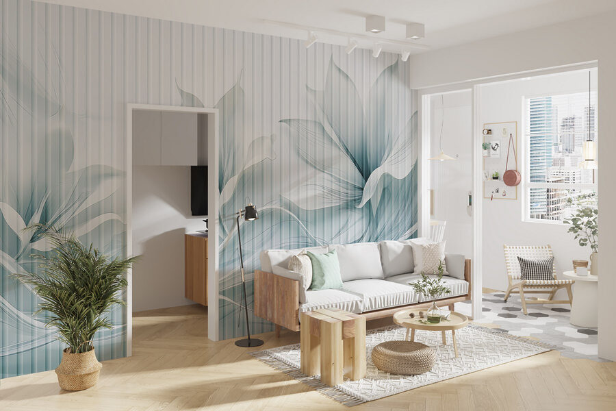 Design floral eteric în tonuri moi