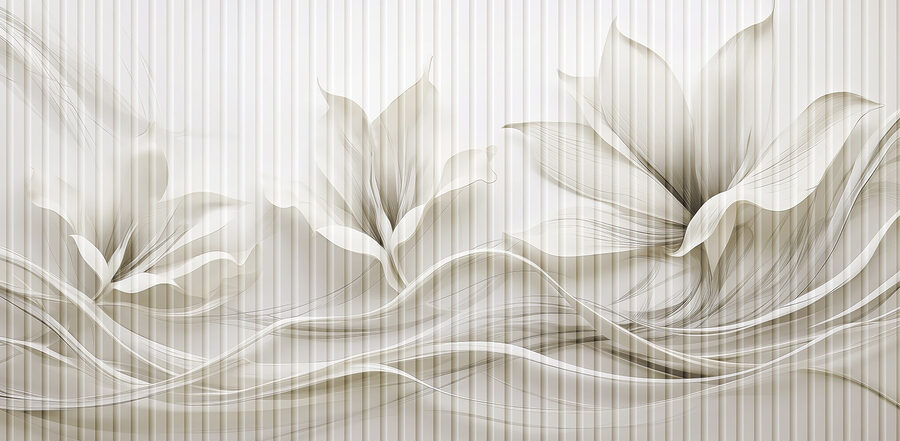 Design delicat cu valuri florale