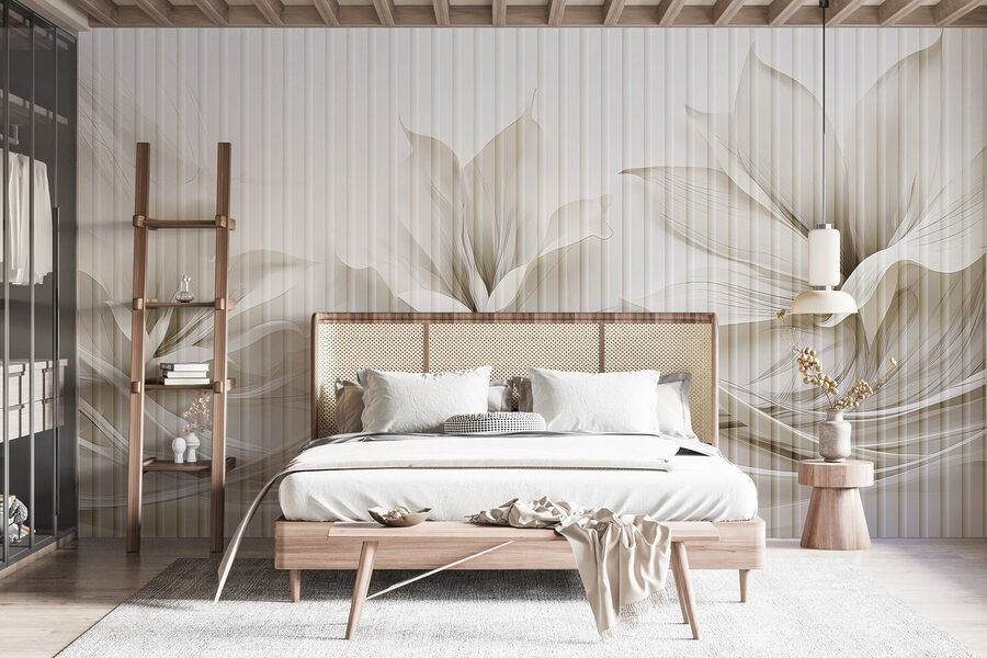 Design delicat cu valuri florale