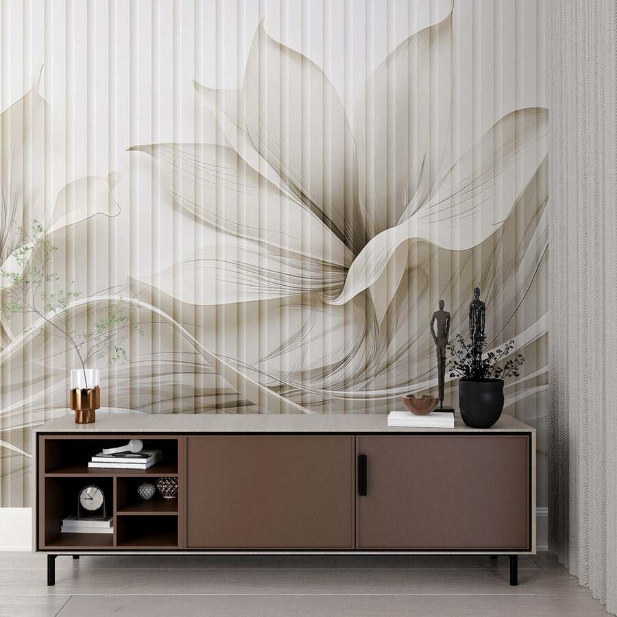 Design delicat cu valuri florale