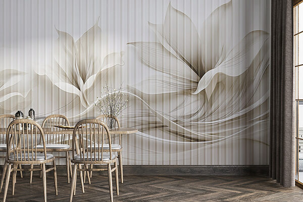 Design delicat cu valuri florale Design delicat cu valuri florale