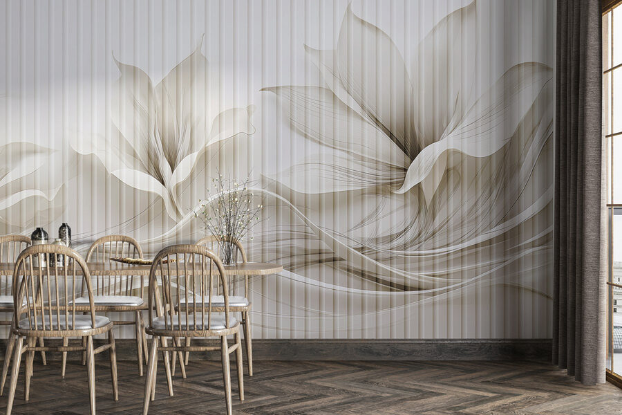 Design delicat cu valuri florale