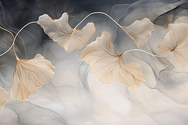 Frunze delicate pe fundal moale Frunze delicate pe fundal moale