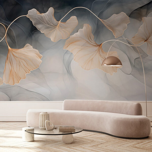 Frunze delicate pe fundal moale Frunze delicate pe fundal moale