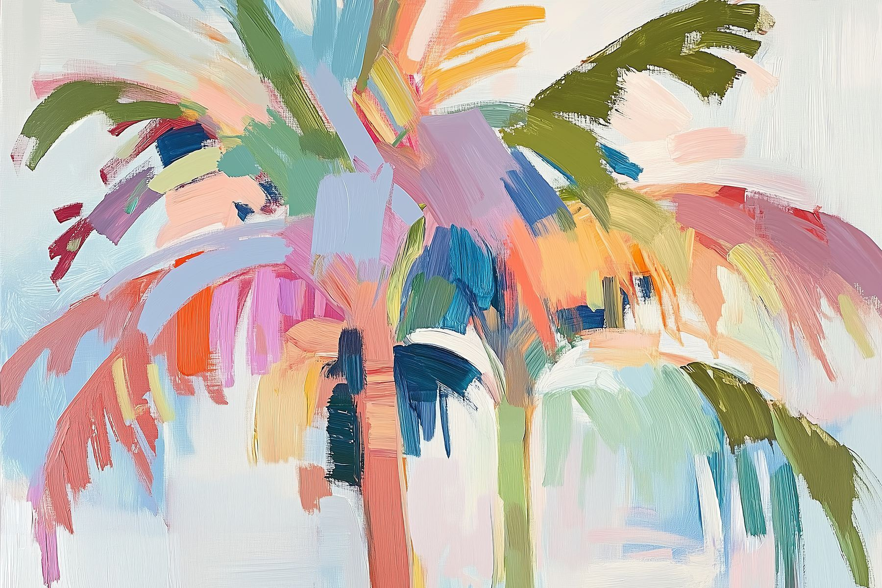 Painting of a palm tree