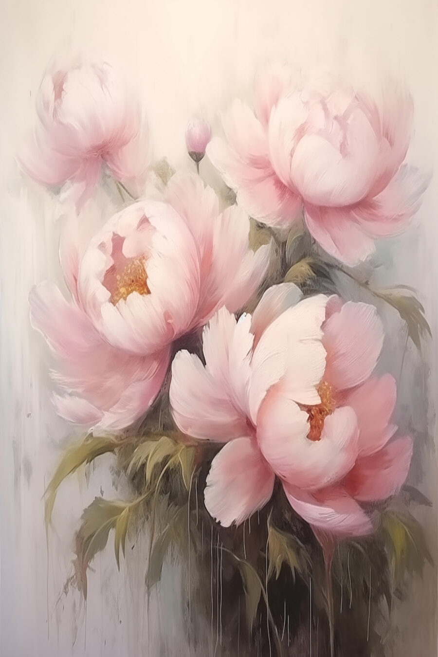 Pictura de flori roz