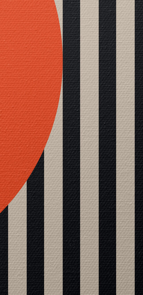 Black and orange geometric shapes Black and orange geometric shapes