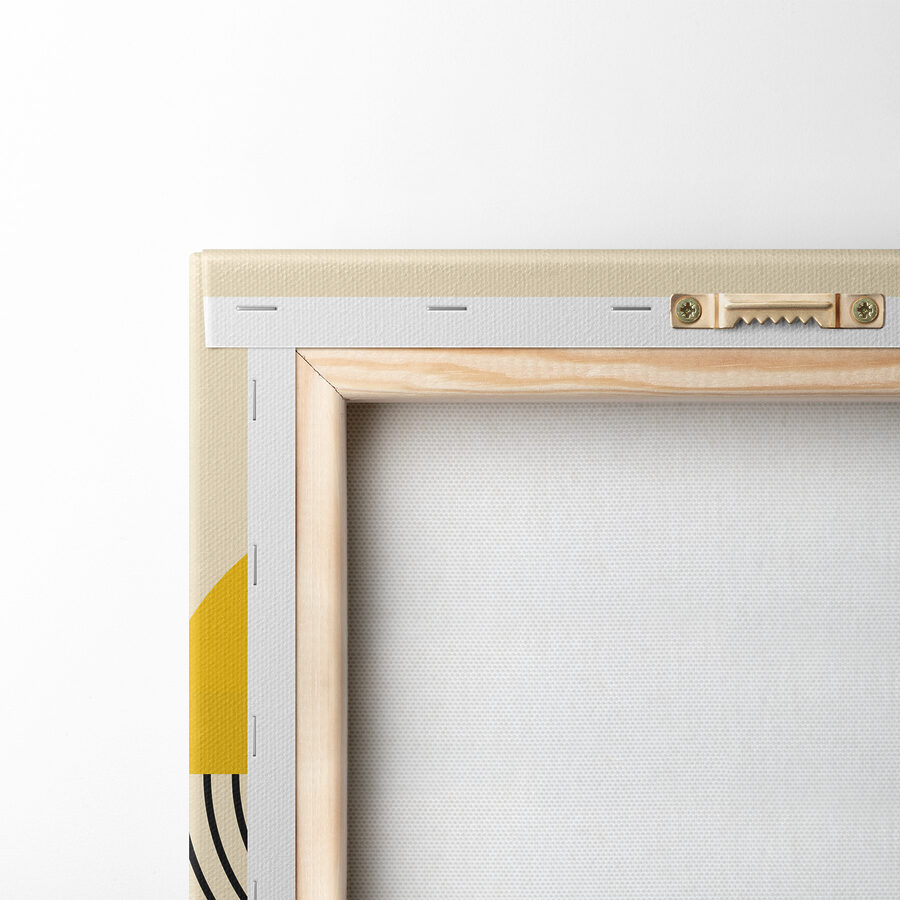 Design geometric colorat cu negru și roșu și galben