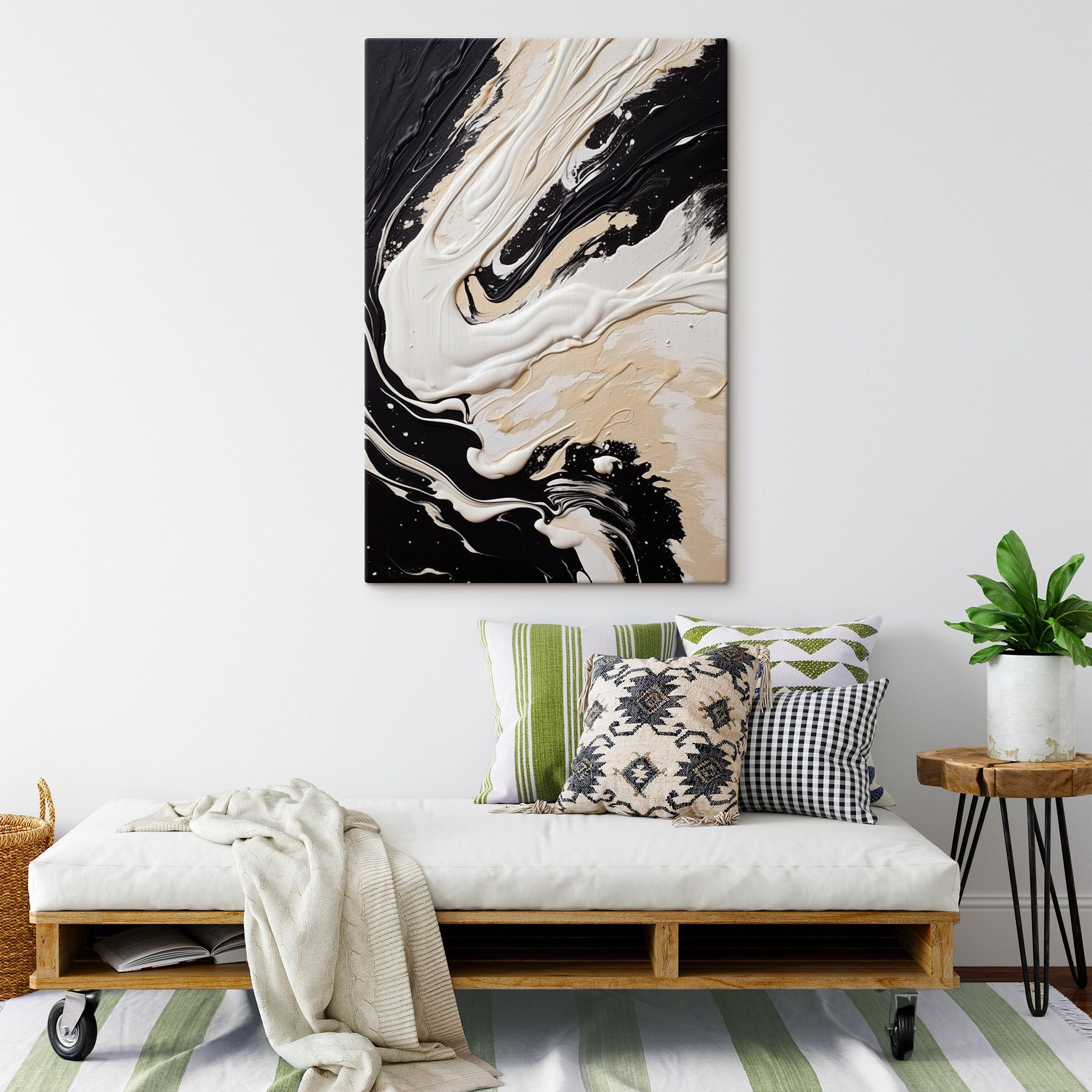 Black and white paint Black and white paint