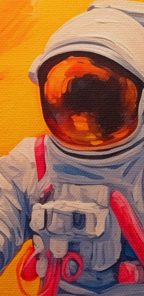 Un astronaut care ține un balon Un astronaut care ține un balon
