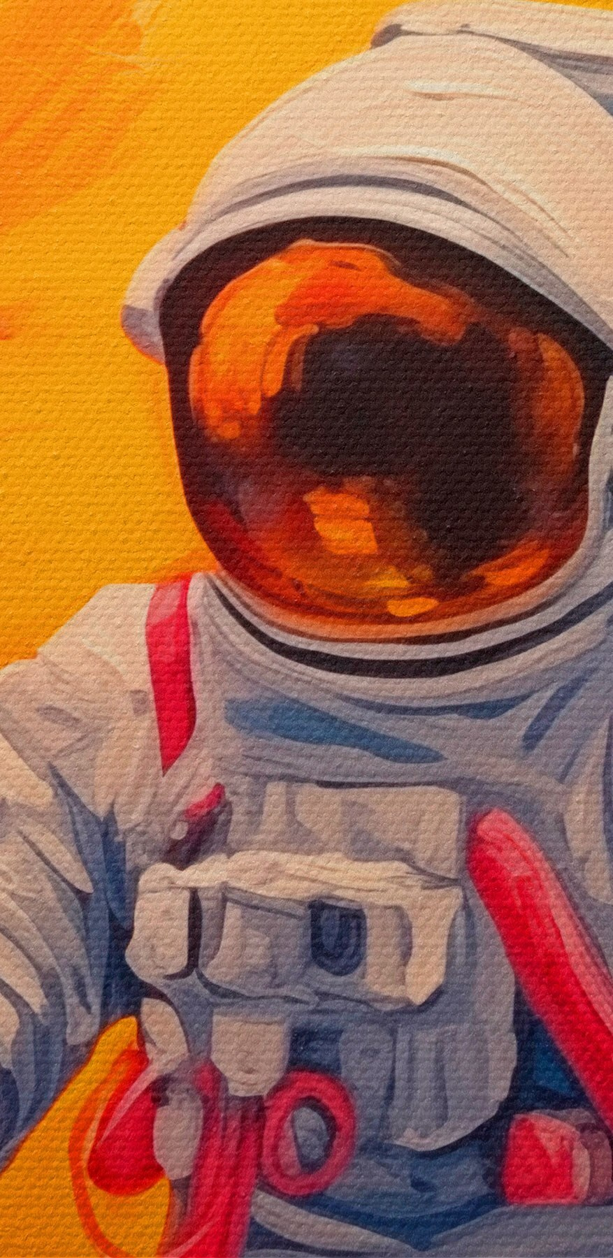 Un astronaut care ține un balon