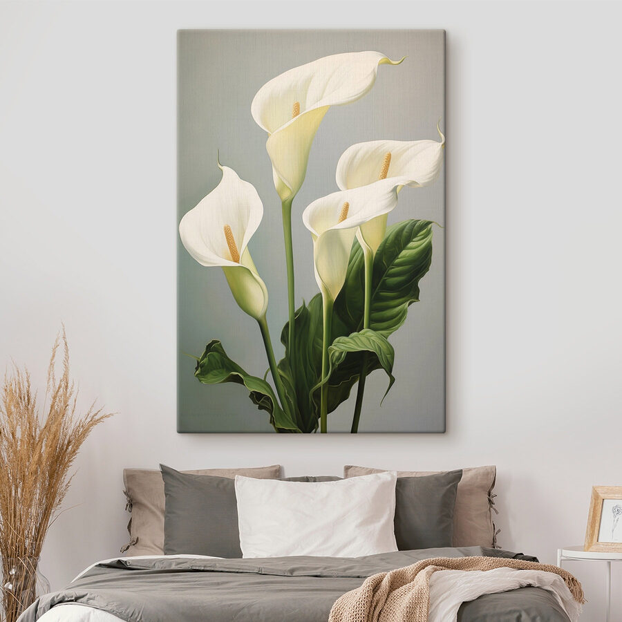 Inflorescențe albe elegante în lumină blândă