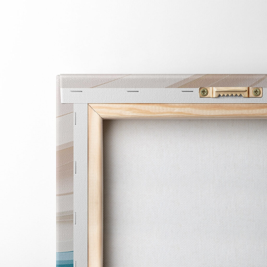 Blue and white wavy lines