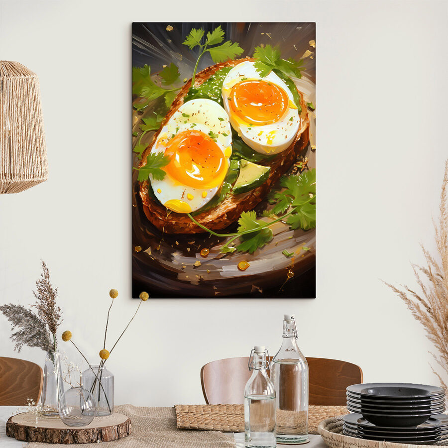 Mic dejun delicios pe pâine prăjită cu avocado.