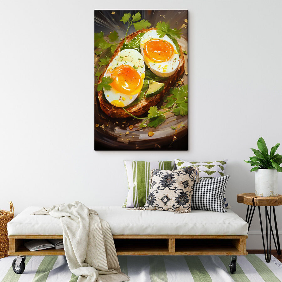 Mic dejun delicios pe pâine prăjită cu avocado.
