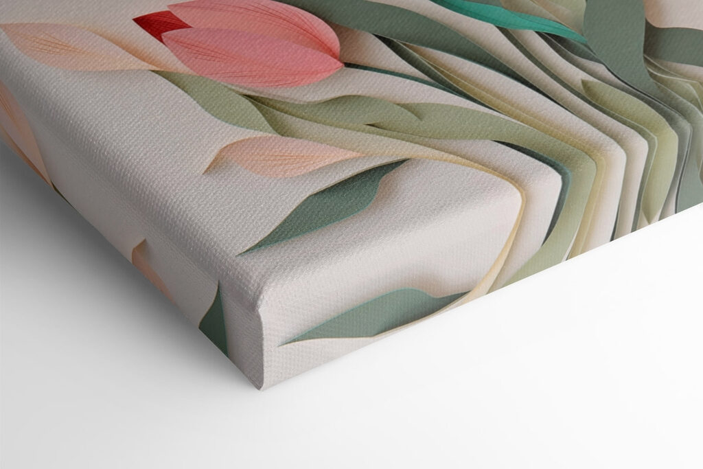 Paper cut out of flowers