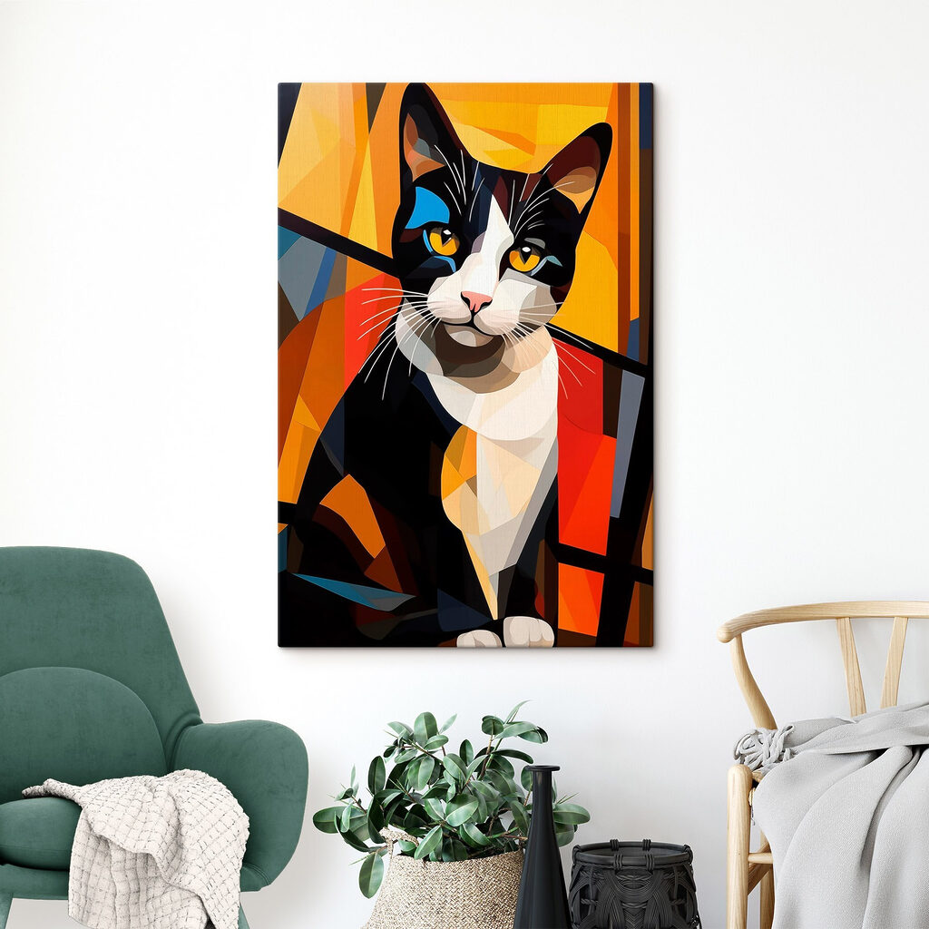 Cat with yellow eyes Cat with yellow eyes