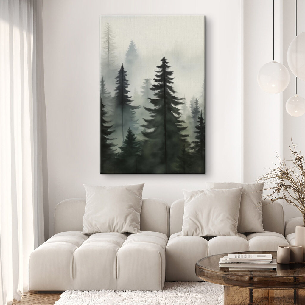 Group of trees in a forest Group of trees in a forest