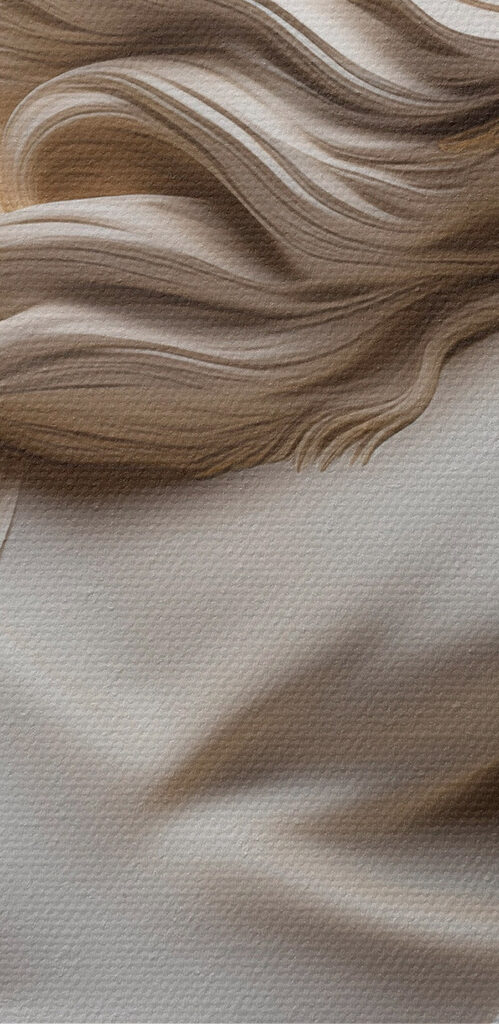 Statue of a woman with long hair Statue of a woman with long hair