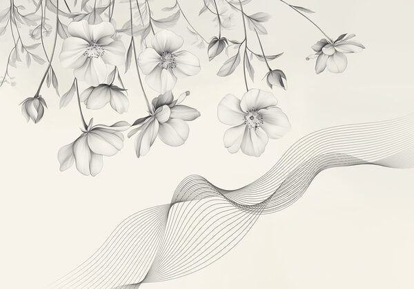 Inflorescențe delicate cu linii fluide Inflorescențe delicate cu linii fluide