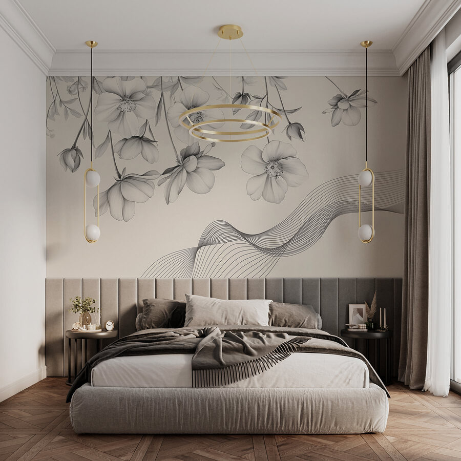 Inflorescențe delicate cu linii fluide