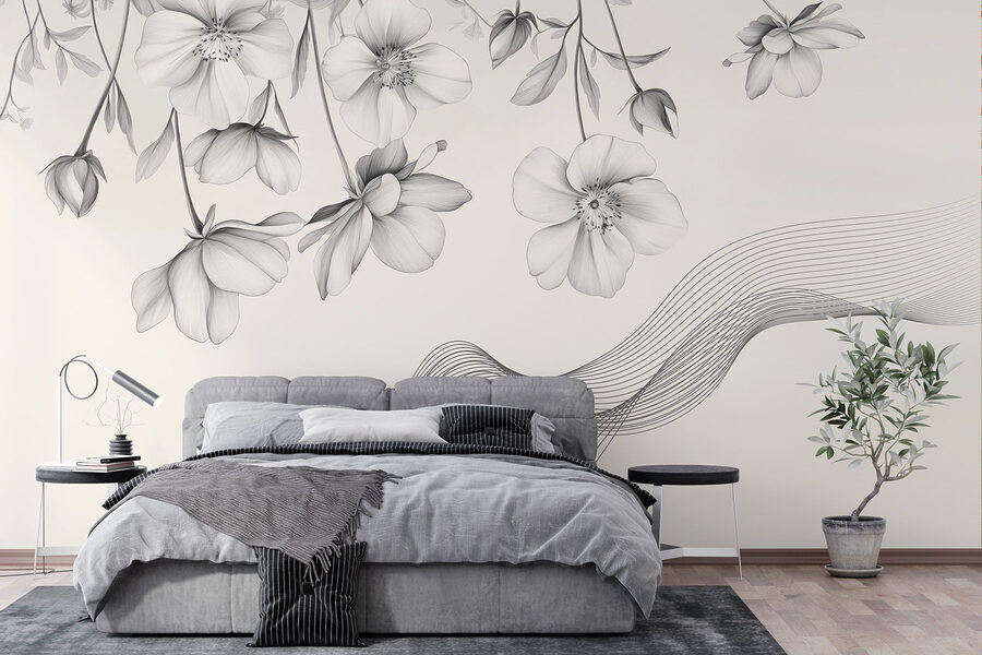 Inflorescențe delicate cu linii fluide