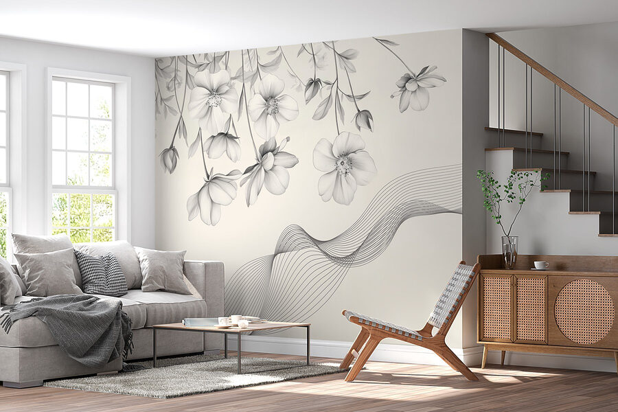 Inflorescențe delicate cu linii fluide
