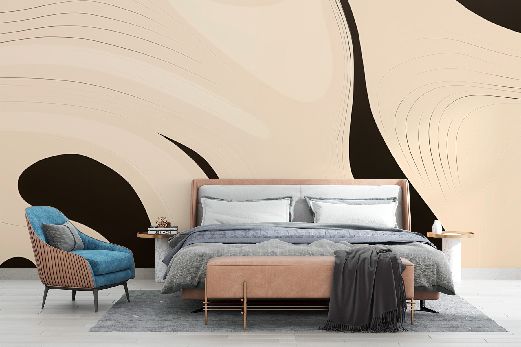 Black and white swirly pattern Black and white swirly pattern