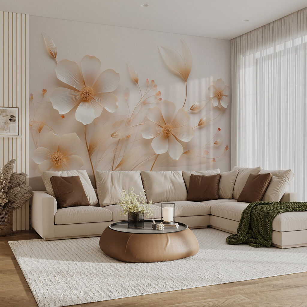 Delicate blooms on a soft backdrop