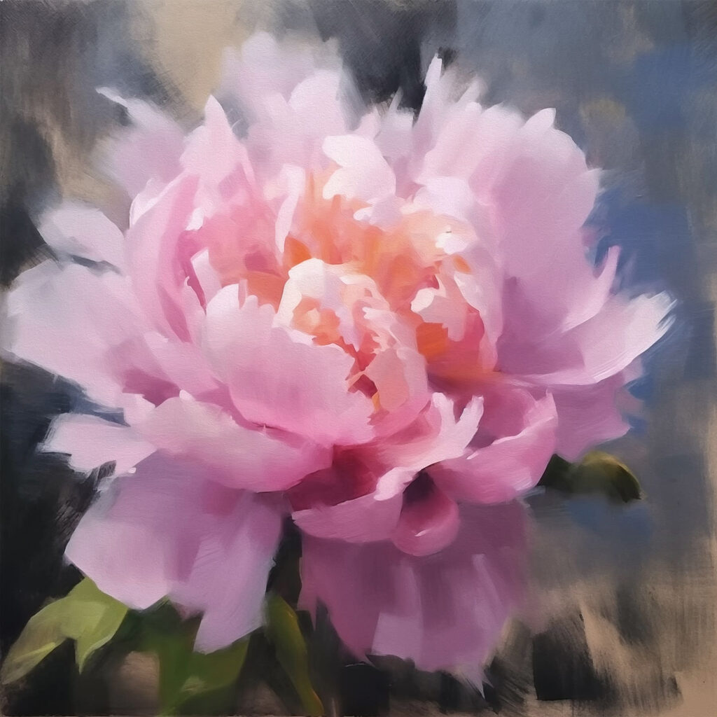 s43216p 1024x1024 - Floare roz cu frunze verzi - tegory