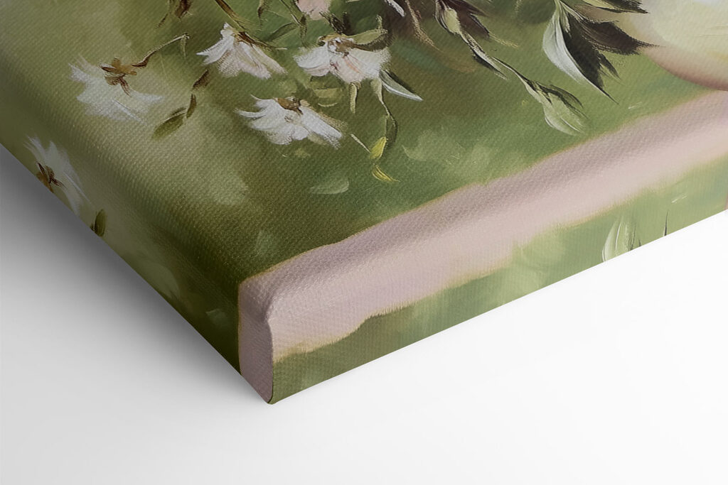 Painting of flowers in a vase Painting of flowers in a vase