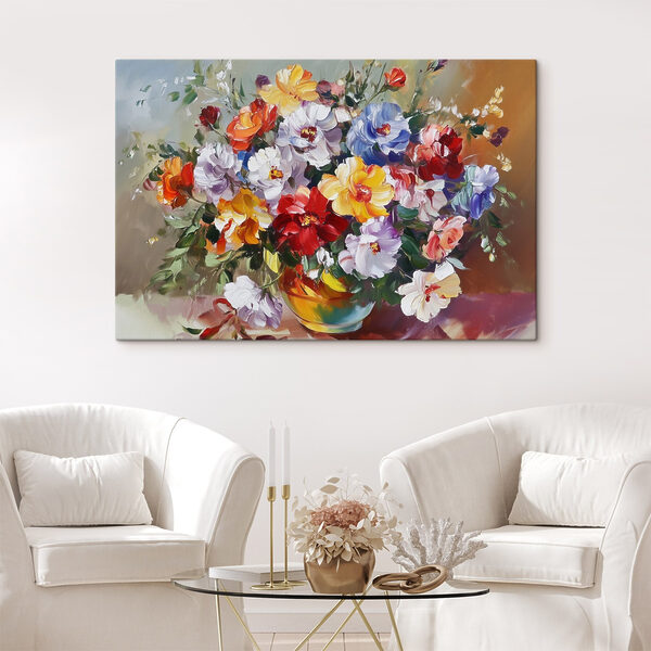 Pictura de flori într-o vază Pictura de flori într-o vază