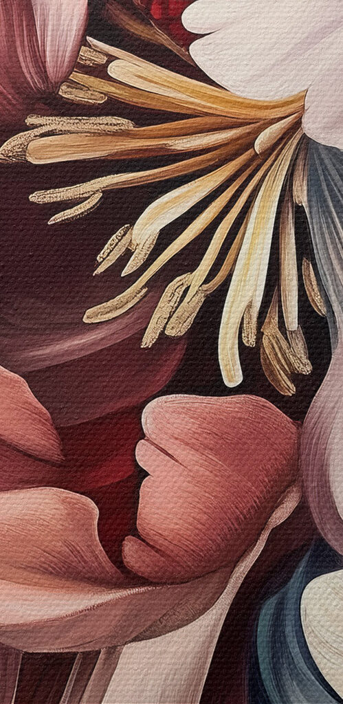 Vibrant blooms in harmonious embrace