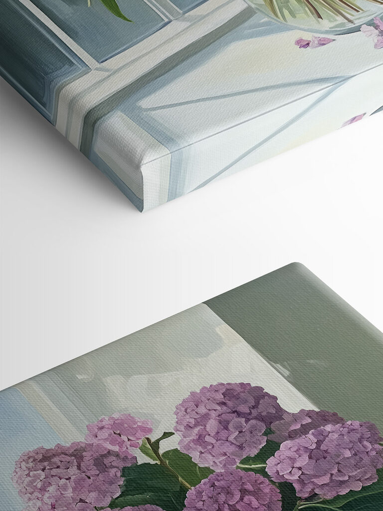 Painting of a vase of flowers