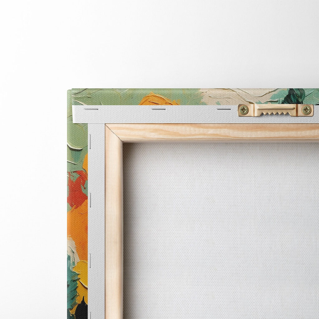 Painting of trees and sun Painting of trees and sun