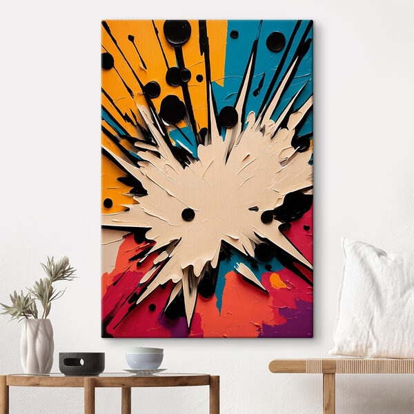 White and black explosion