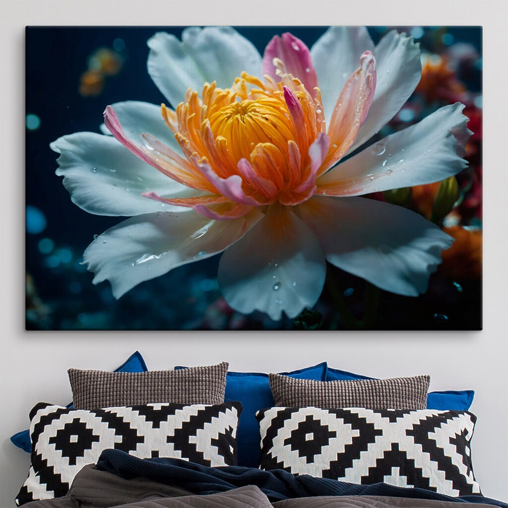 Delicate petals in tranquil waters Delicate petals in tranquil waters