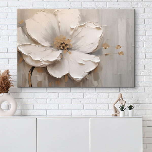 Eleganță florală albă delicată afișată Eleganță florală albă delicată afișată
