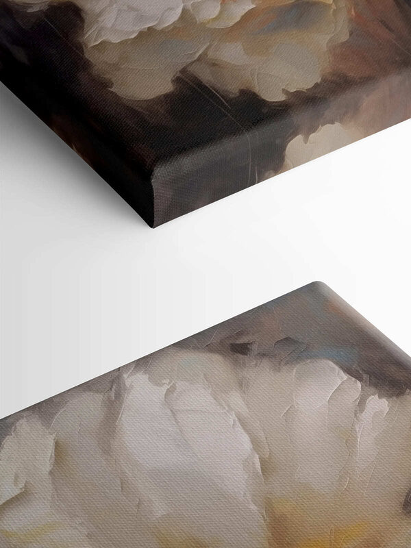 Painting of a white flower