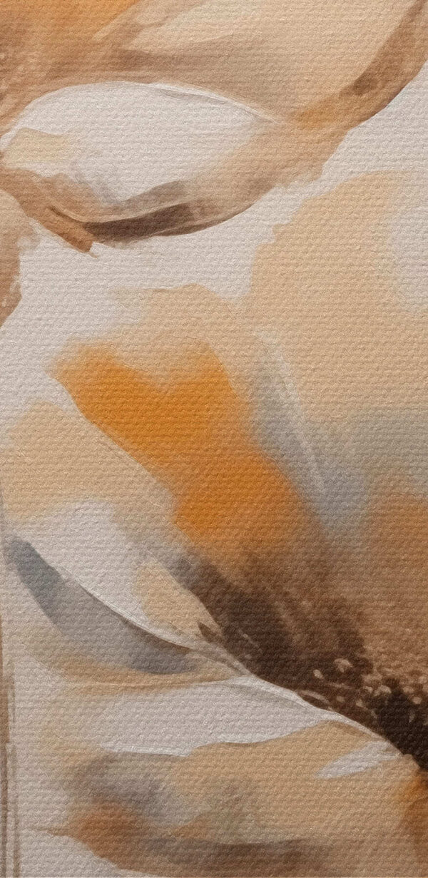 Painting of flowers on a white background Painting of flowers on a white background