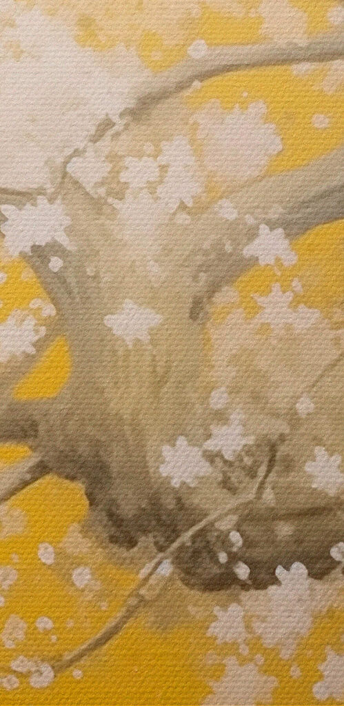 Tree with white flowers on it