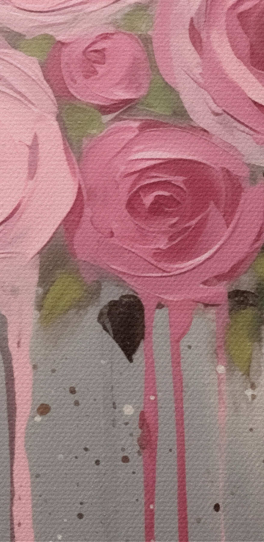 Pictura de flori roz