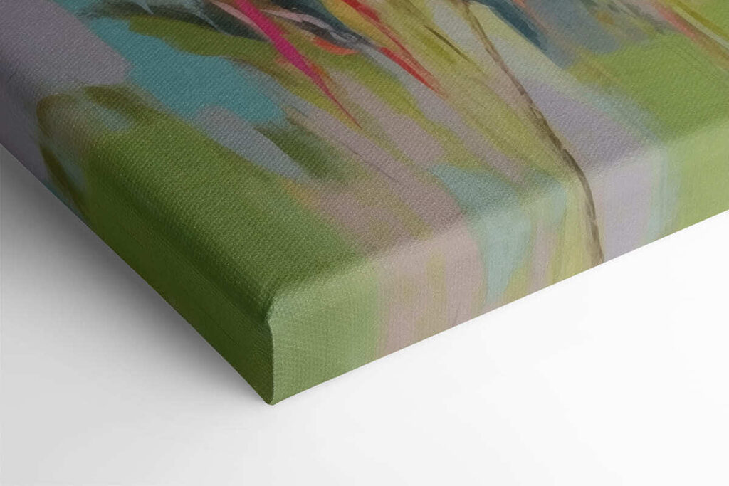 Painting of flowers on a wall