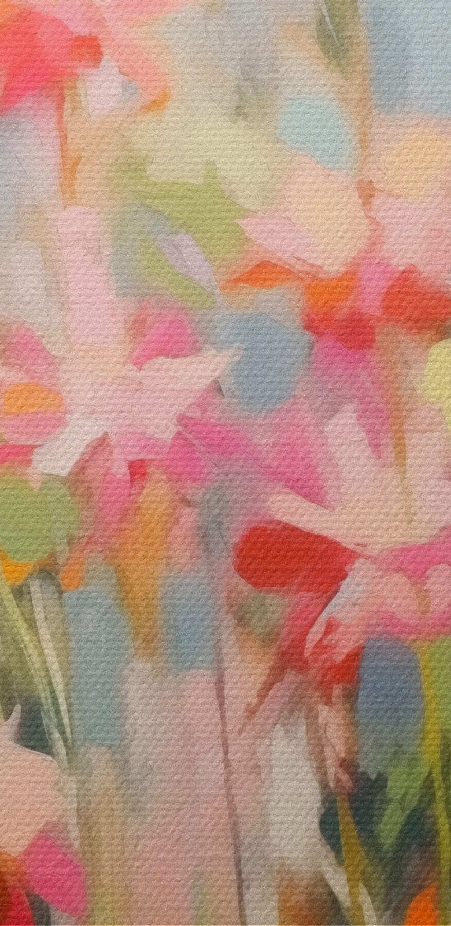 Pictura de flori pe un perete