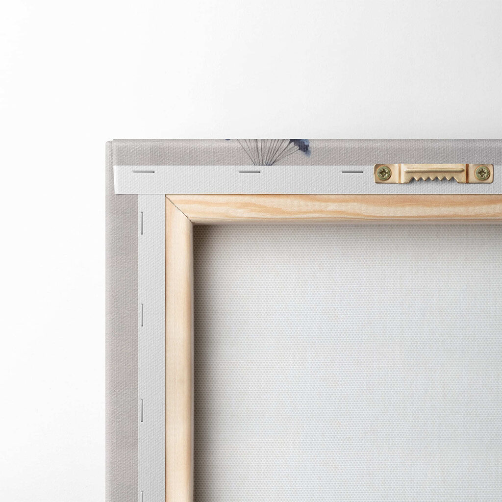 Painting of a peacock on a branch