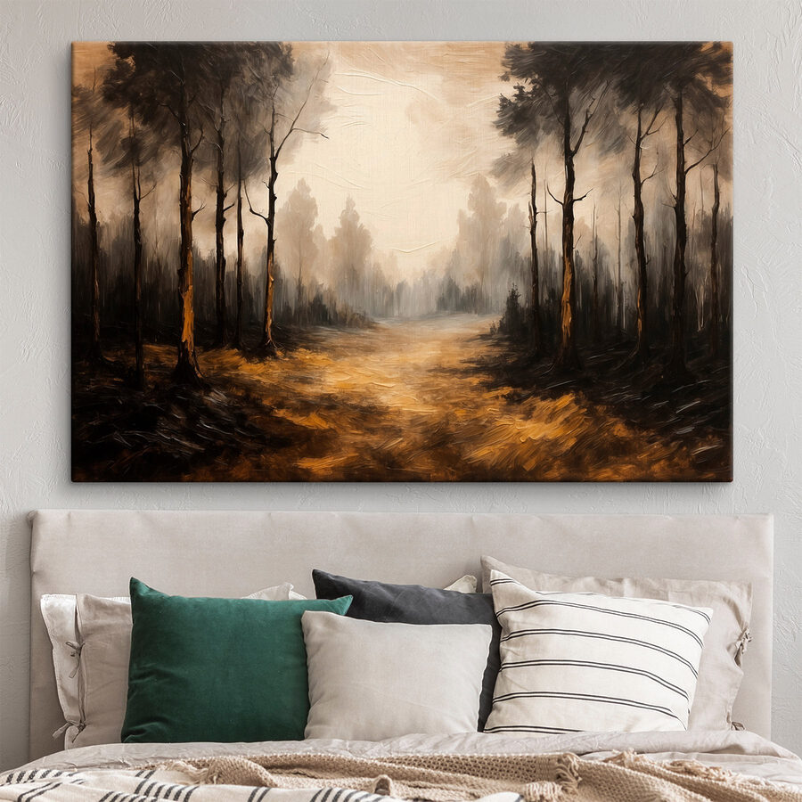 Tablouri Pictura unei păduri cu copaci - imagine 3