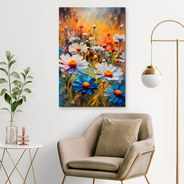 Inflorescențe vibrante într-un câmp colorat Inflorescențe vibrante într-un câmp colorat